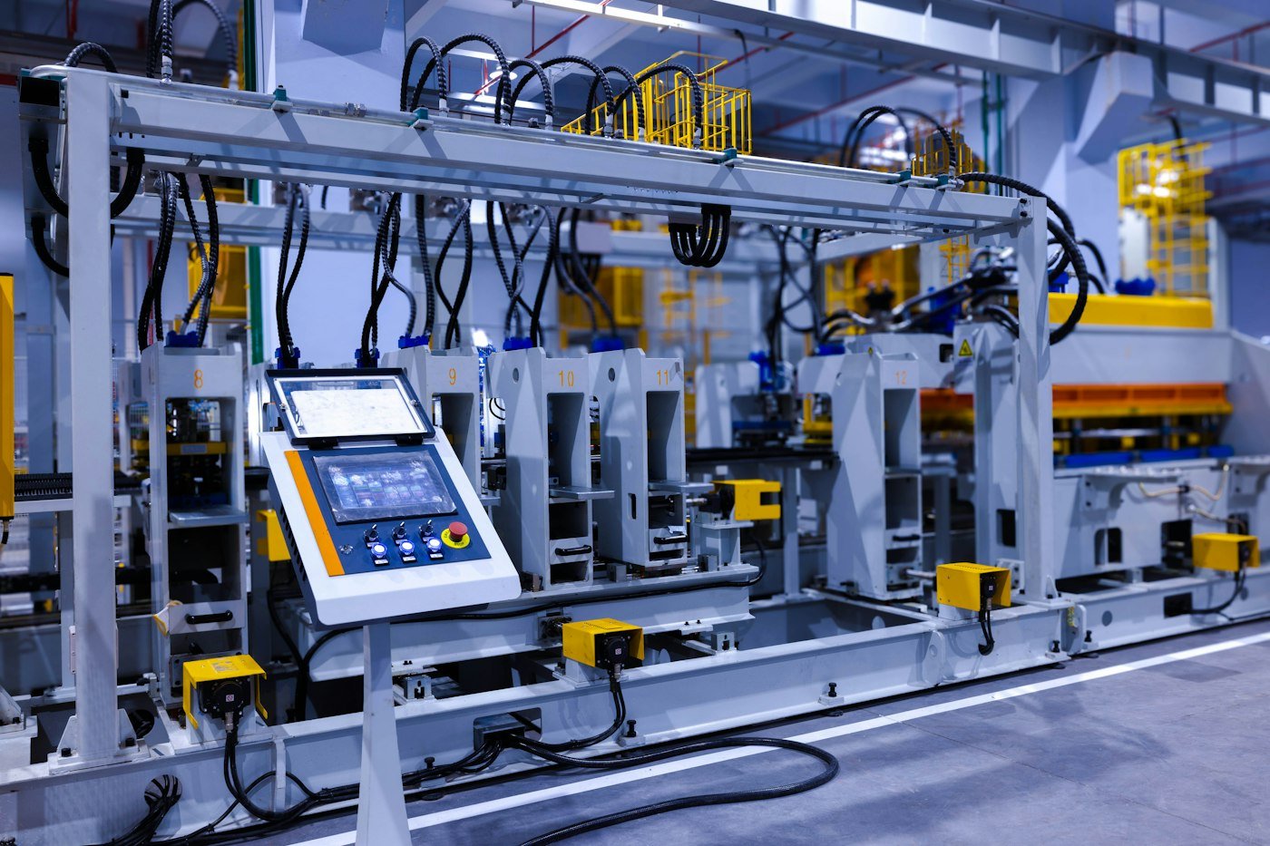 Automated manufacturing line used for a reverse-engineered automotive part